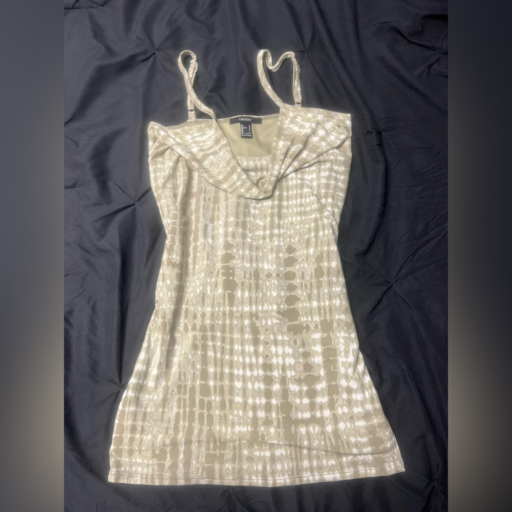 Mini cocktail dress cowl neck